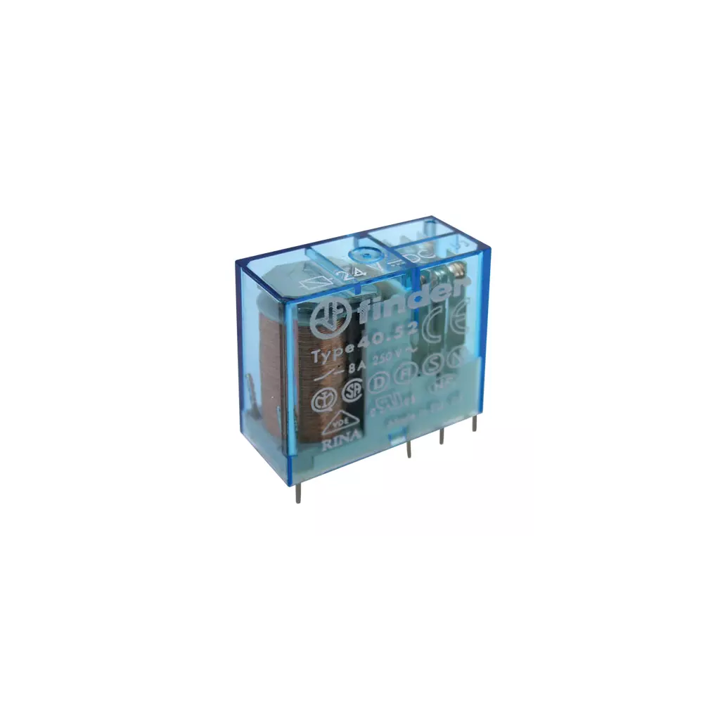 Obrázek produktu Relé 24V  8A/250VAC  2x přep.  RELEF4052-24
