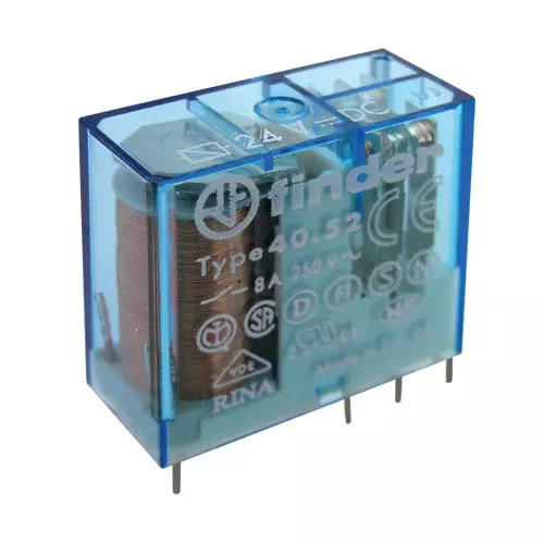 obrázek produktu Relé 24V  8A/250VAC  2x přep.  RELEF4052-24