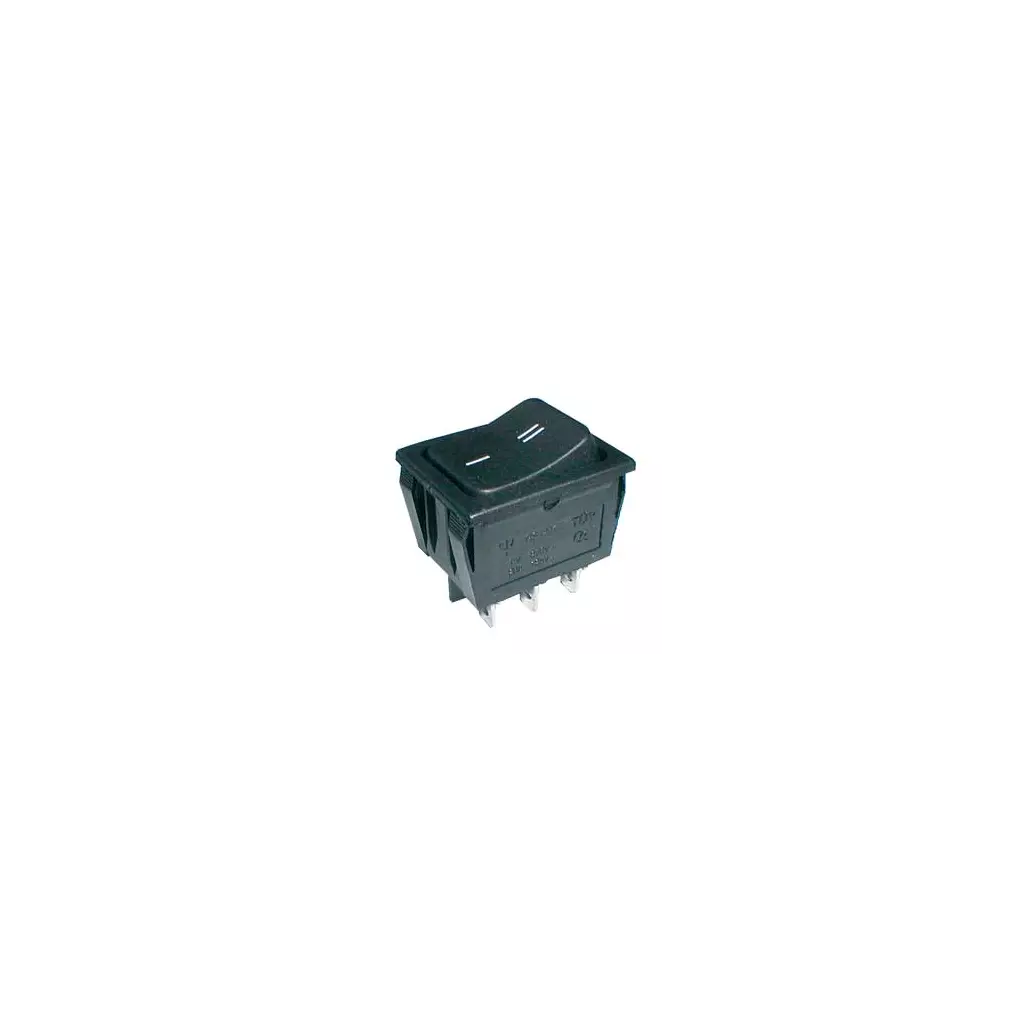 Obrázek produktu Přepínač kolébkový   2pol./6pin  ON-ON 250V/15A černý