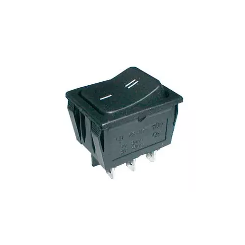 obrázek produktu Přepínač kolébkový   2pol./6pin  ON-ON 250V/15A černý