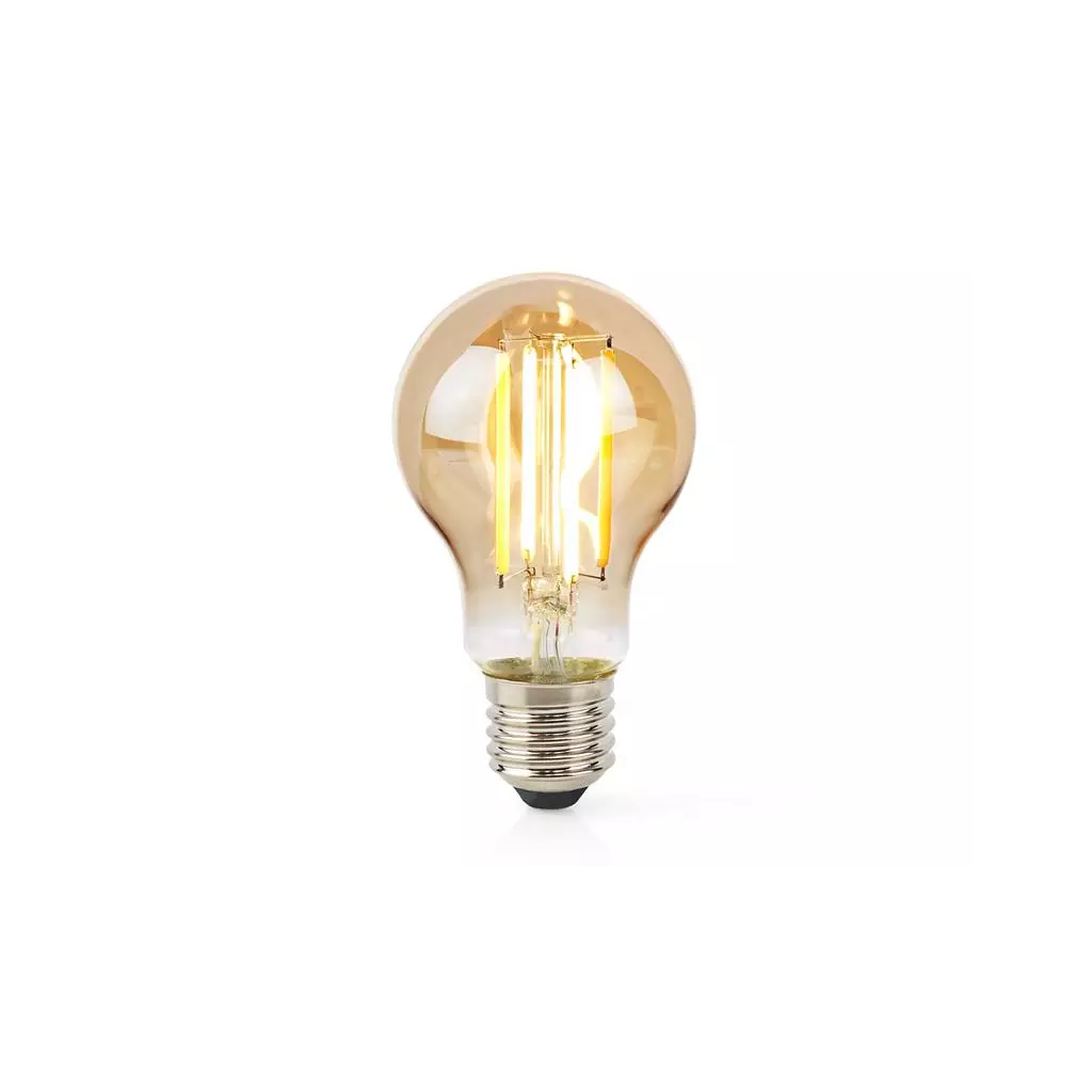 Obrázek produktu Smart LED žárovka E27 7W teplá bílá NEDIS WIFILRF10A60 WiFi Tuya