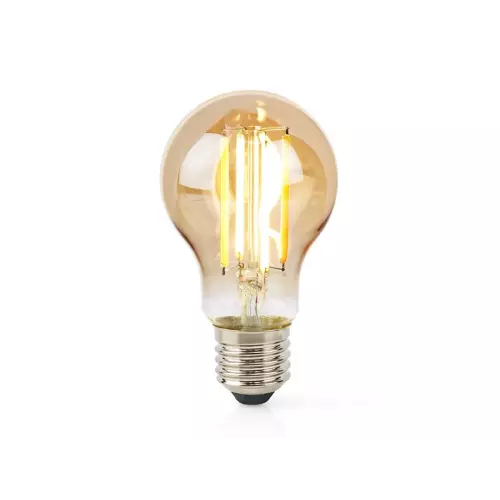 obrázek produktu Smart LED žárovka E27 7W teplá bílá NEDIS WIFILRF10A60 WiFi Tuya