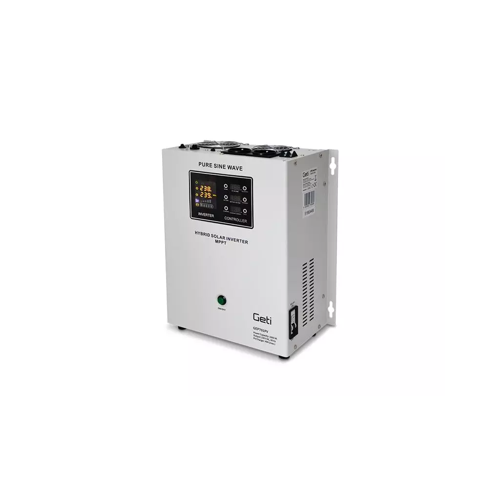Obrázek produktu Zdroj záložní GETI GEP701PV sinus 700W nástěnný (1000VA)