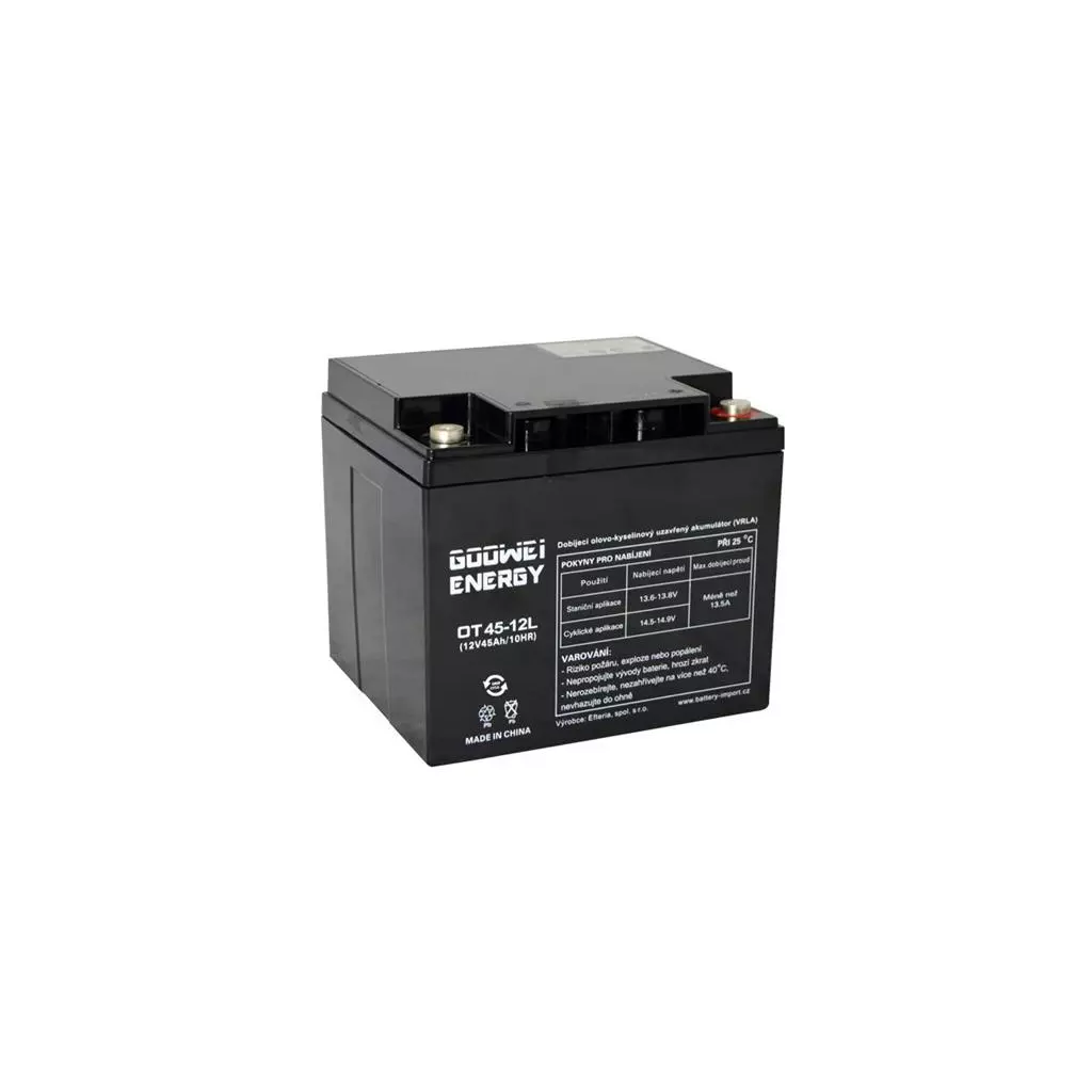 Obrázek produktu Trakční olověný akumulátor 12V 45Ah GOOWEI ENERGY OTL45-12 DEEP CYCLE