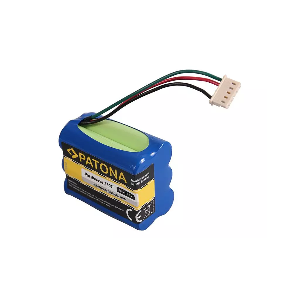 Obrázek produktu Baterie pro vysavače iRobot Braava 380T/390T 2500mAh Ni-Mh 7,2V PATONA PT6130