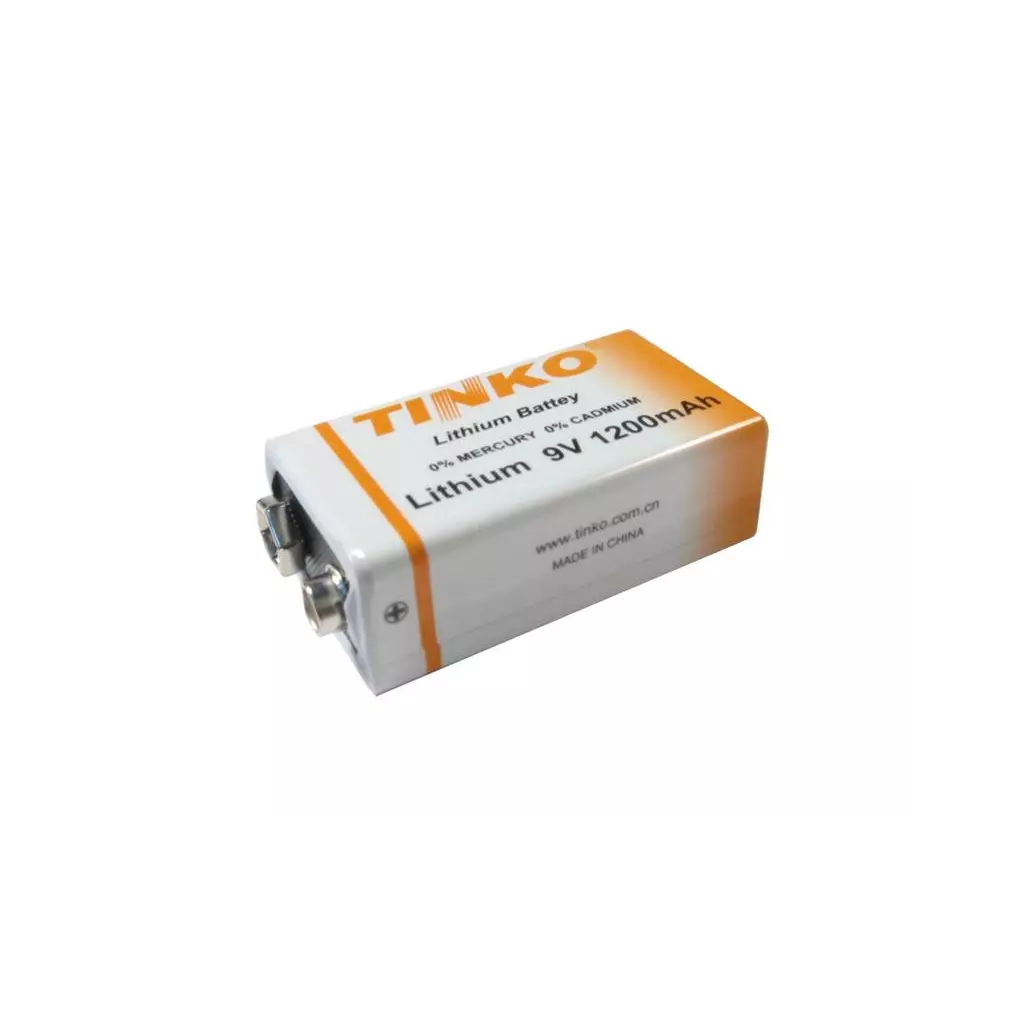 Obrázek produktu Baterie lithiová 6F22 9V/1200mAh TINKO