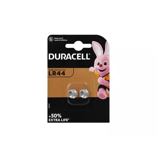 obrázek produktu Baterie LR44 (A76) DURACELL alkalická 2ks blistr