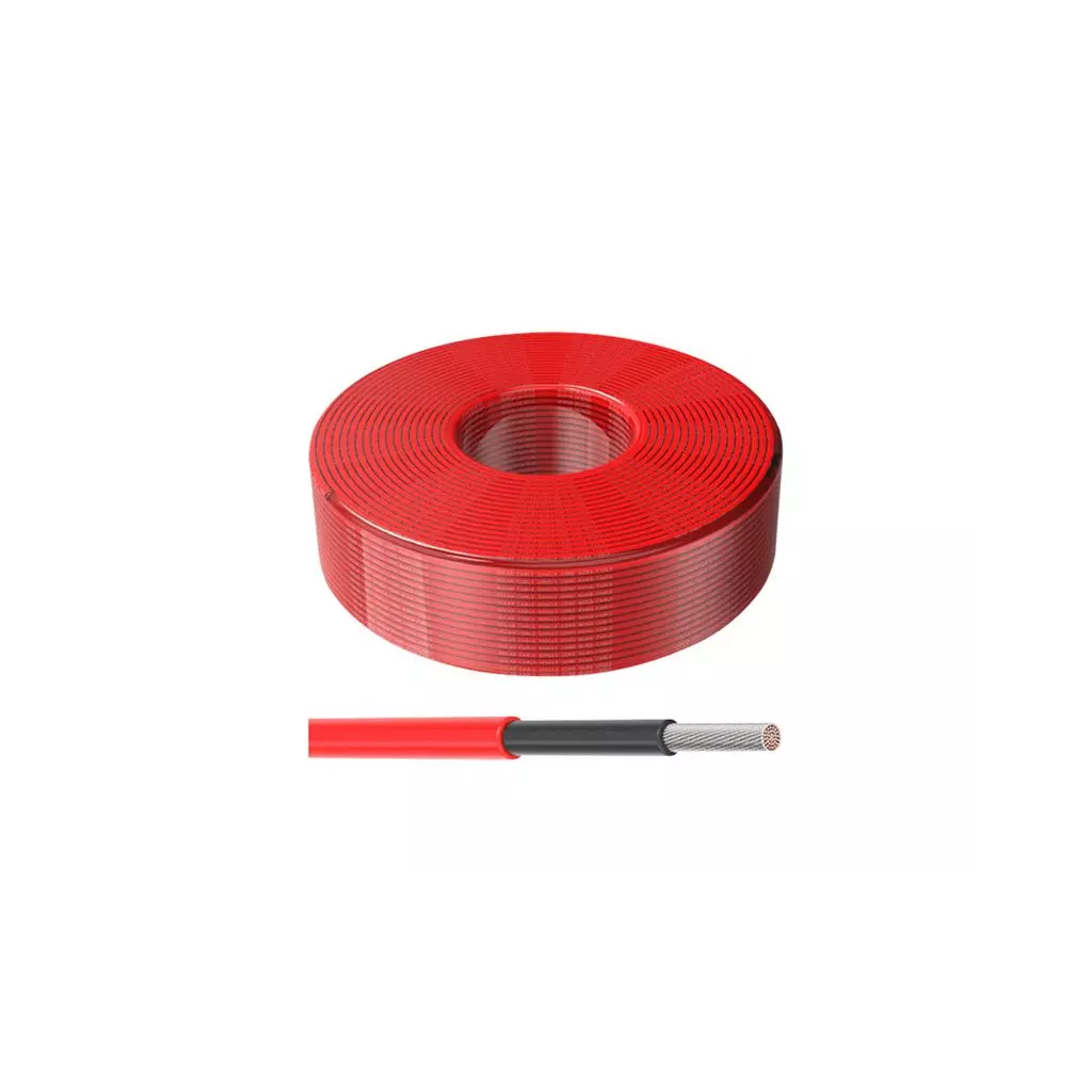 Obrázek produktu Solární kabel 4mm2, červený, 100m.