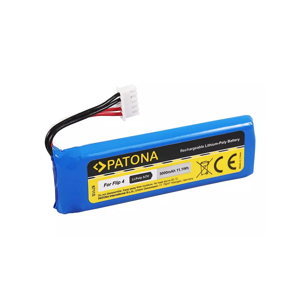 Obrázek produktu Baterie pro reproduktory JBL Flip 4 3000mAh Li-Pol 3,7V PATONA PT6711
