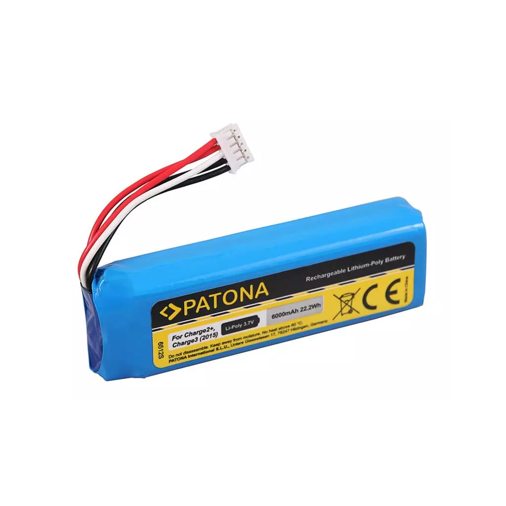 Obrázek produktu Baterie pro reproduktory JBL Charge 2+ 6000mAh Li-Pol 3,7V PATONA PT6512