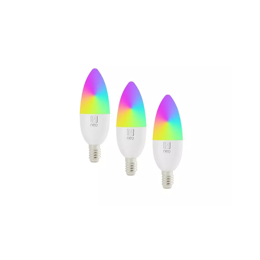 Obrázek produktu Smart LED žárovka E14 6W RGB+CCT IMMAX NEO 07716C WiFi Tuya sada 3ks