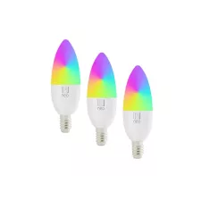 obrázek produktu Smart LED žárovka E14 6W RGB+CCT IMMAX NEO 07716C WiFi Tuya sada 3ks