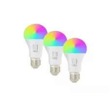 obrázek produktu Smart LED žárovka E27 9W RGBW IMMAX NEO 07712C WiFi Tuya sada 3ks