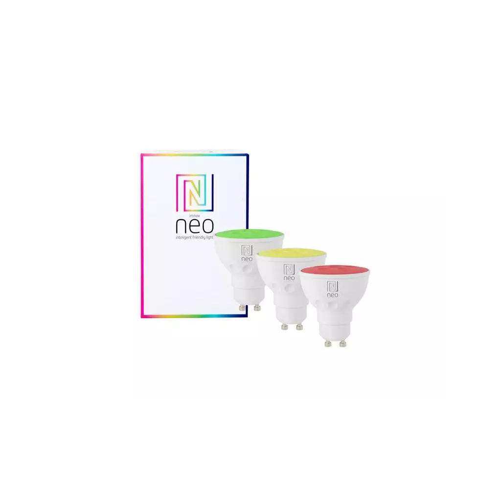 Obrázek produktu Smart LED žárovka GU10 4,8W RGB+CCT IMMAX NEO 07777C ZigBee Tuya sada 3ks