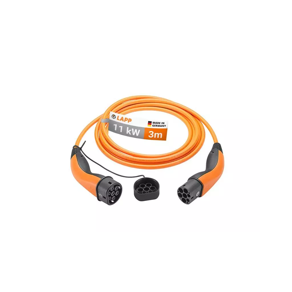 Obrázek produktu Kabel nabíjecí LAPP 75743 typ 2 11kW 20A 3 fáze 3m pro elektromobil