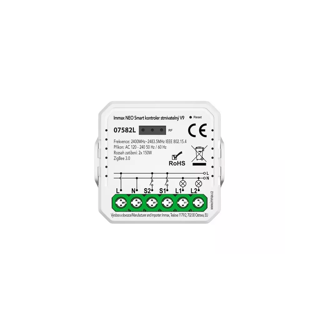 Obrázek produktu Smart spínač IMMAX NEO 07582L ZigBee Tuya