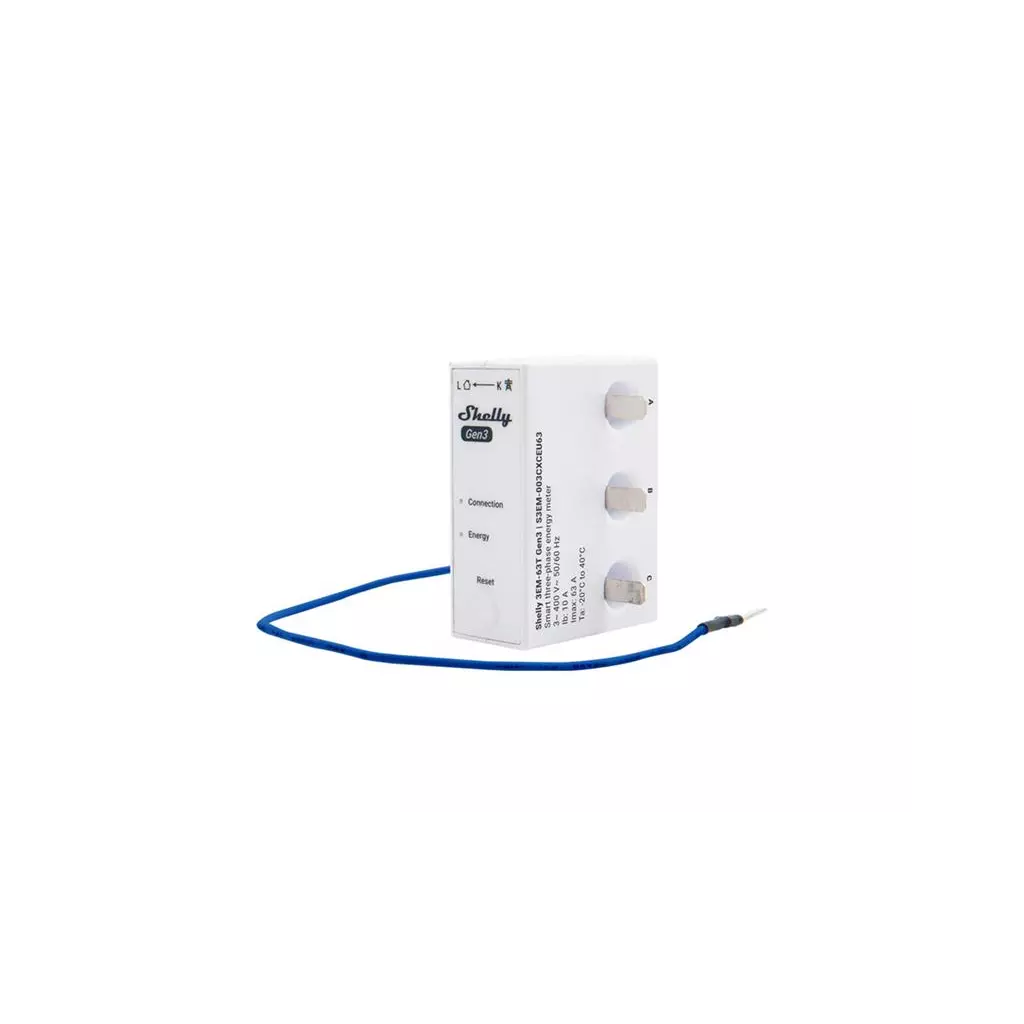 Obrázek produktu Smart meřič spotřeby SHELLY 3EM-63T Gen3  WiFi