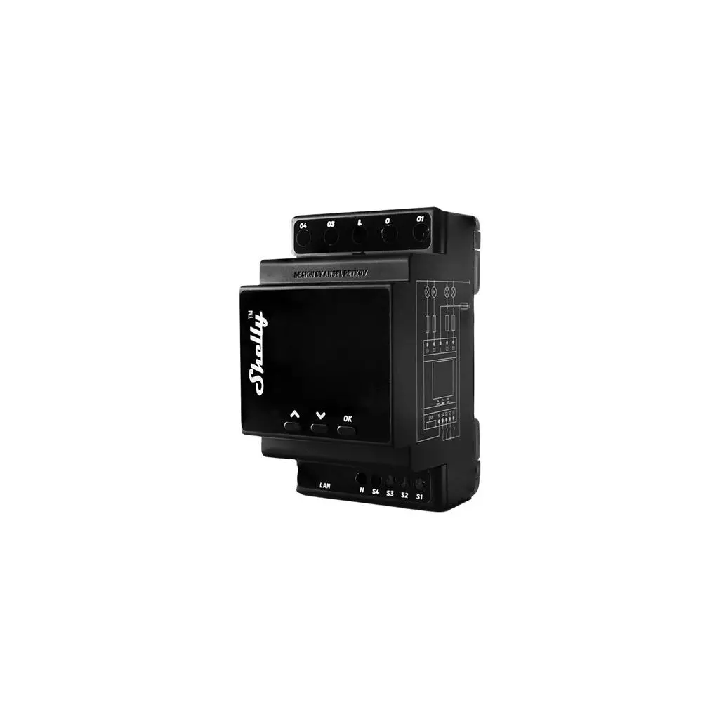 Obrázek produktu Relé na DIN lištu SHELLY PRO 4PM V1 Wi-Fi