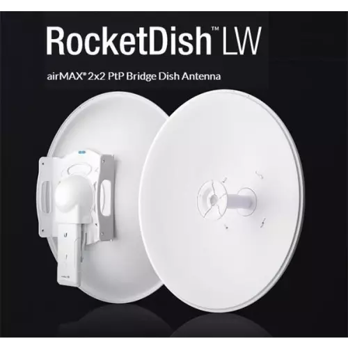obrázek produktu UBIQUITI • RD-5G30-LW • Duplexní parabolická anténa RocketDish LW 30dBi 