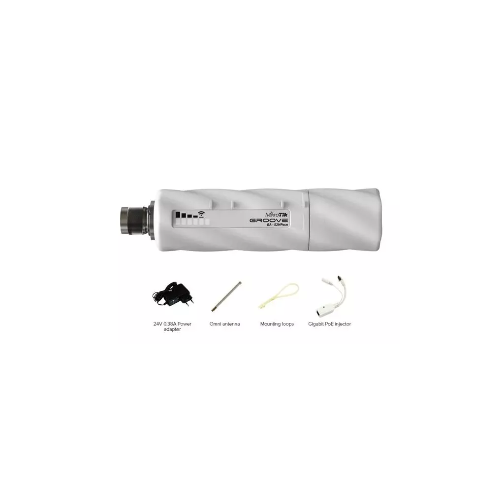 Obrázek produktu MIKROTIK • RBGrooveGA-52HPacn • 2,4/5GHz 802.11a/b/g/n/ac outdoor jednotka s omni anténou (ROS L4) 