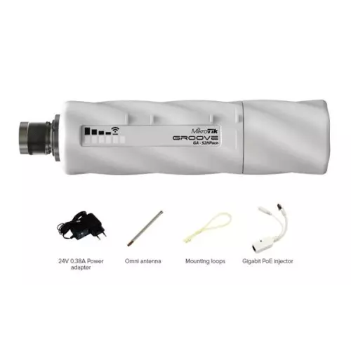 obrázek produktu MIKROTIK • RBGrooveGA-52HPacn • 2,4/5GHz 802.11a/b/g/n/ac outdoor jednotka s omni anténou (ROS L4)
