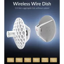 obrázek produktu MIKROTIK • RBLHGG-60adkit • 60GHz spoj Wireless Wire Dish 