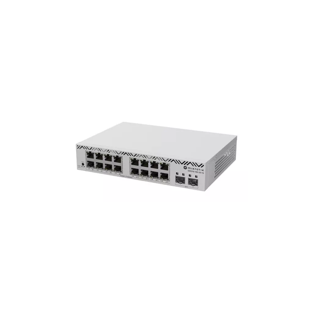 Obrázek produktu MIKROTIK • CSS318-16G-2S+IN • 18-portový switch (16x GB Eth, 2x SFP+)