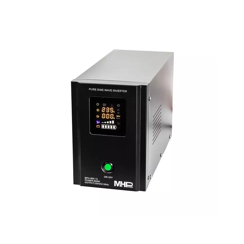 Obrázek produktu MHPower battery • MPU-800-12 • Záložní zdroj MHPower, UPS, 800W, čistý sinus, 12V