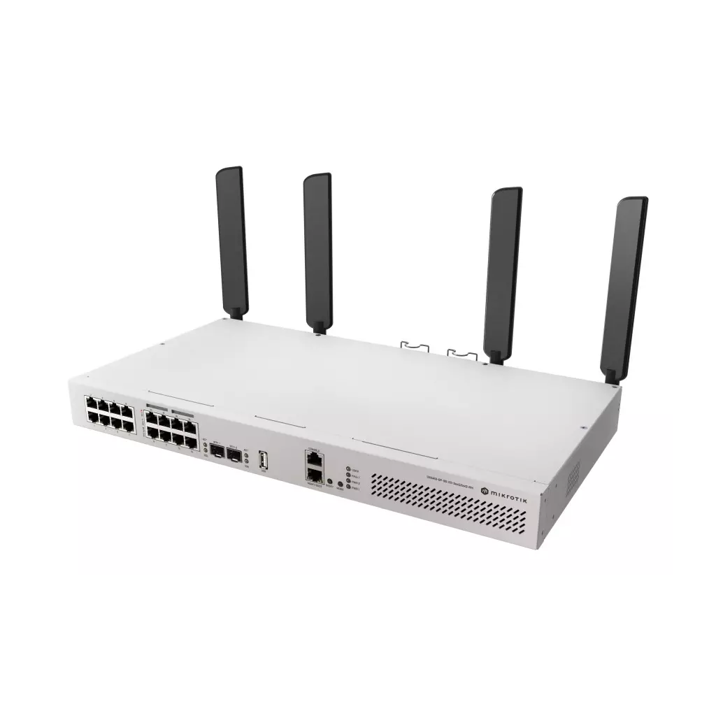Obrázek produktu MIKROTIK • CRS418-8P-8G-2S+5axQ2axQ-RM • 4x4 MIMO WiFi6 16-portový Gigabit Cloud Router Switch 