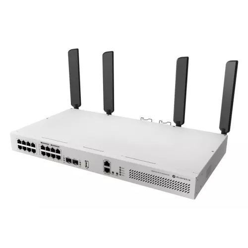obrázek produktu MIKROTIK • CRS418-8P-8G-2S+5axQ2axQ-RM • 4x4 MIMO WiFi6 16-portový Gigabit Cloud Router Switch
