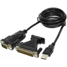 obrázek produktu PremiumCord USB 2.0 - RS 232 převodník s kabelem, osazen chipem od firmy FTDI